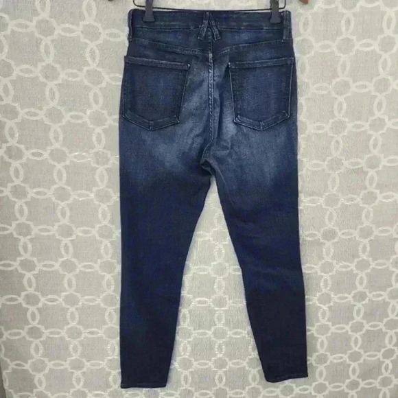 27" Good American‎ Good Waist Crop Blue Stretched Skinny Women's Jeans - Picture 4 of 11